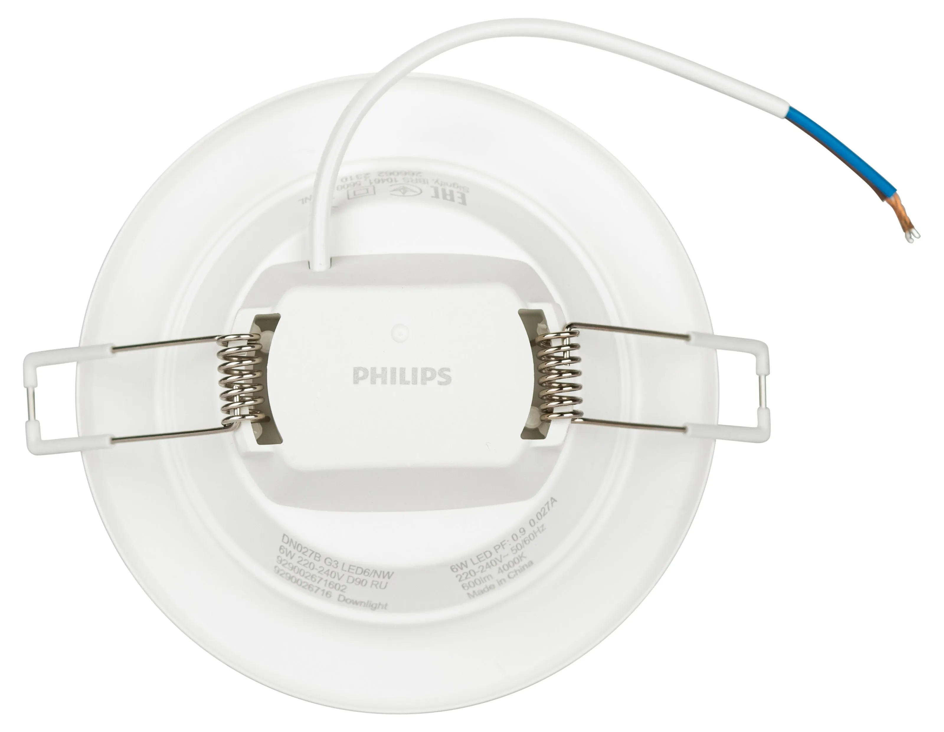 Светильник светодиодный встраиваемый Philips DN027B LED6 6Вт 4000К 220-240В  D90